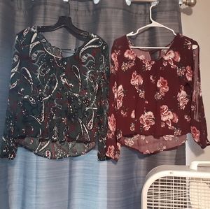 2 FOR 1 Charlotte Russe Cutout Crop Tops